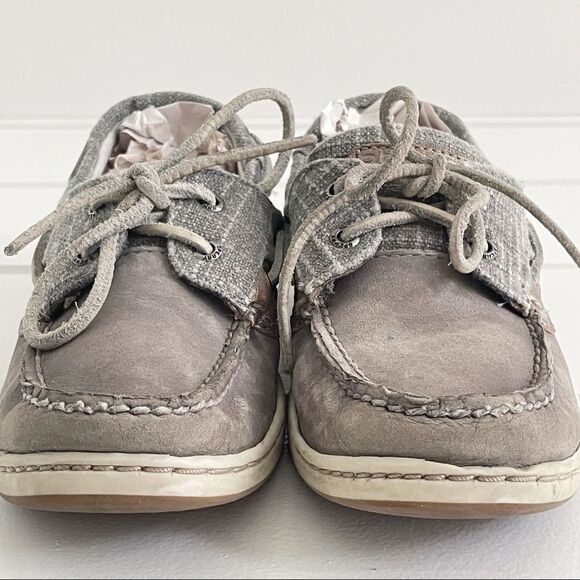 Sperry Top-Sider Ivyfish Sparkle Grey Boat Shoes - Picture 5 of 12